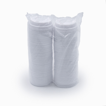 Paquete de 100 pzs tapas para vasos diam. 65 mm   1,29 g PS blanco
